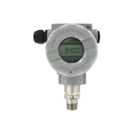 Dwyer Instruments Smart pressure transmitter, range 0-2300 psi 3400-AL-20-NM-2